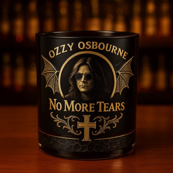 Ozzy Osbourne “Back to the Beginning” whiskey glass