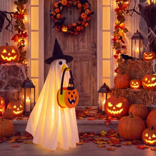 👻Light-Up Halloween Ghost Porch Goose Outfit Set