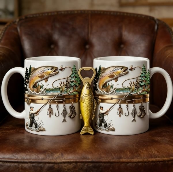 🎣Hooked on Fishing Coffee Mug