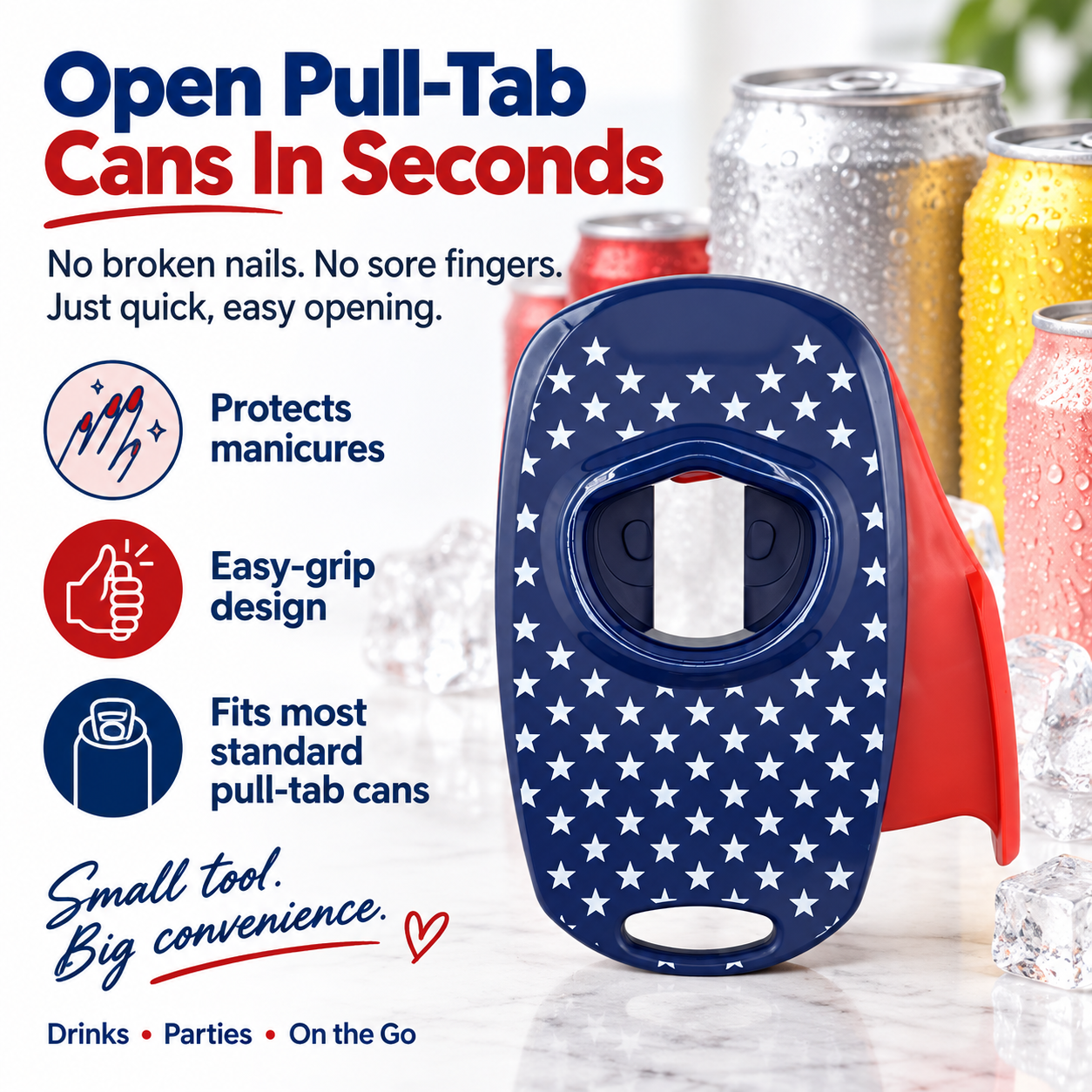 ⭐Top-pull seamless can opener