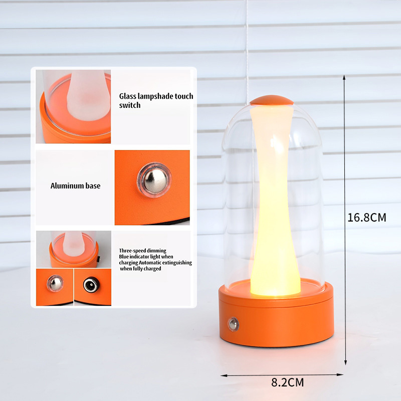 LED Touch Glass Night Light