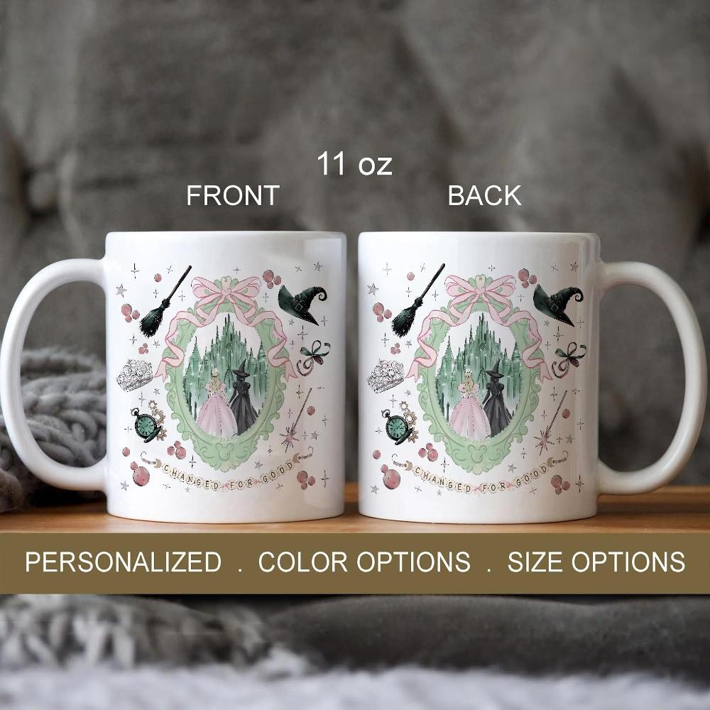 🎀Coquette Bow Wicked Change For Good Mug 🎁Wicked Musical Fan Gift✨