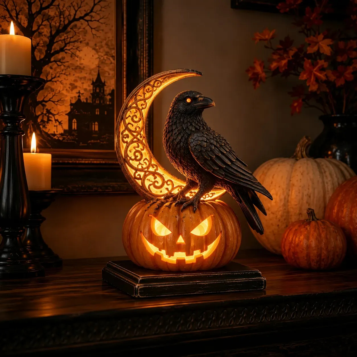 🎃 Halloween Pumpkin-Shaped LED Collectible Series