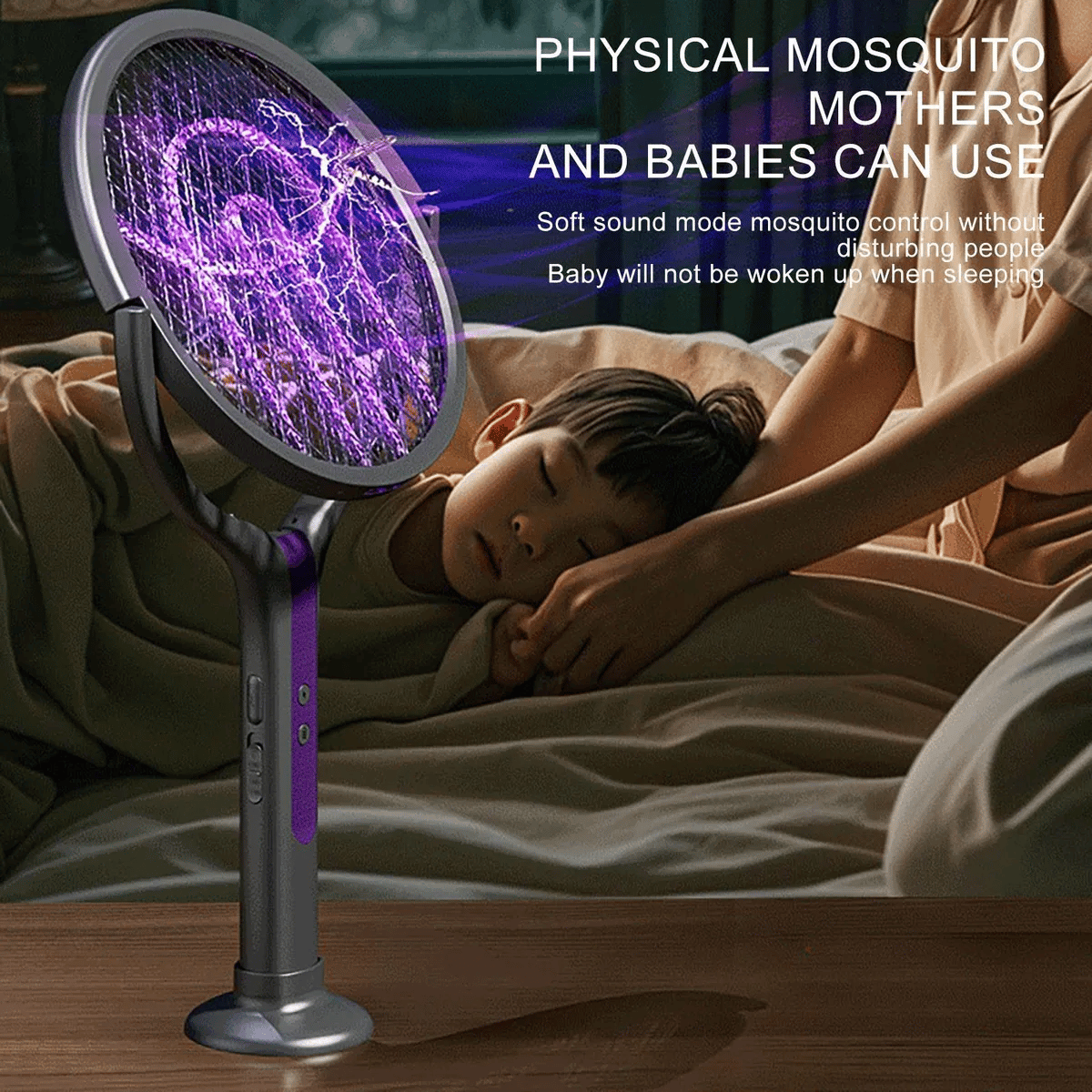 Foldable Telescopic Electric Mosquito Swatter