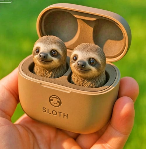 Cute Animal Shaped Bluetooth Earbuds-3D Stereo Animal Design