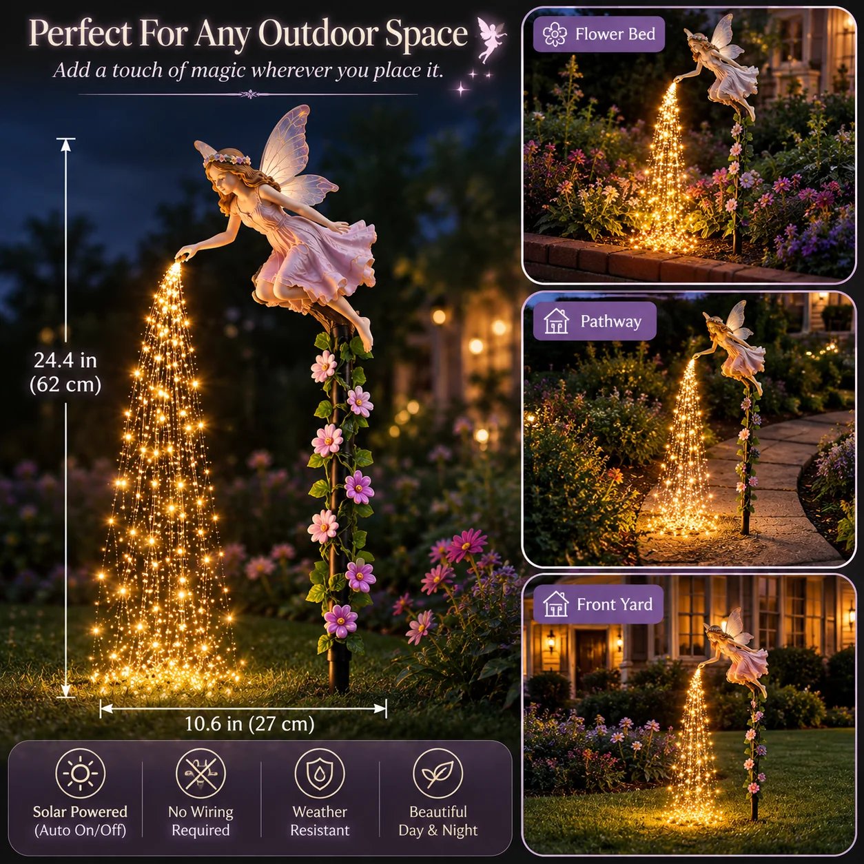 🔥Today 50% OFF🧚‍♀️Fairy Sprinkling Magic Dust Garden Light🌸