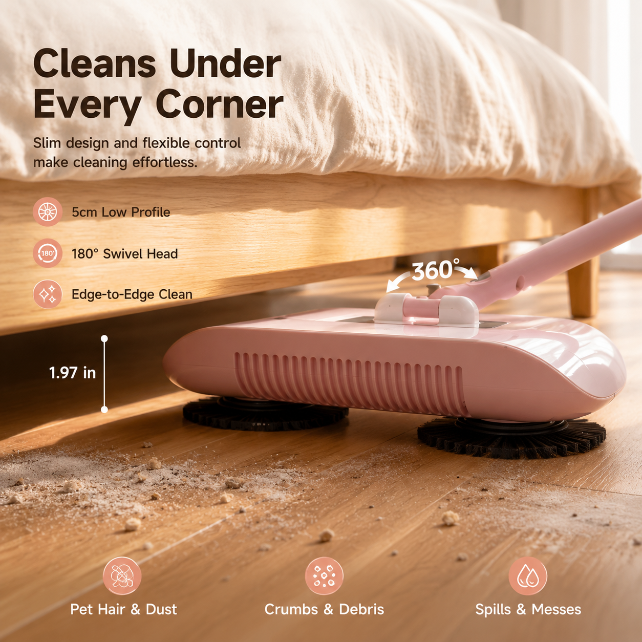 📢📢50% OFF !! ⏰Smart Robot Vacuum Cleaner with Mop & Broom