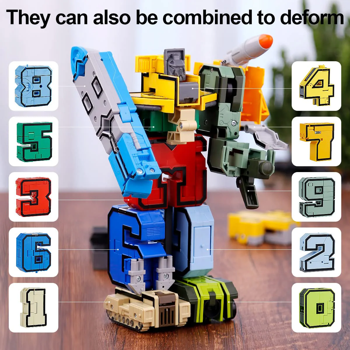 Number algorithm Alpha Bot Robet Toys 15Pcs