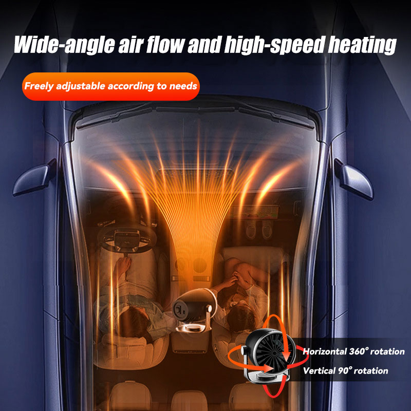 Upgraded Version With Larger Wide-Angle Car Heater