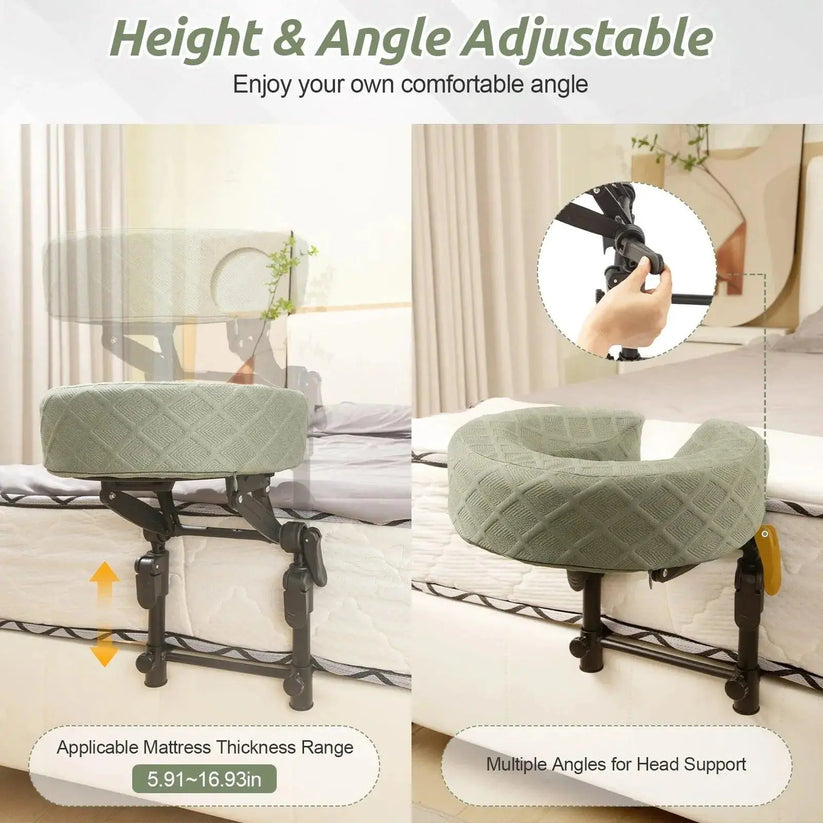 Adjustable Face-Down Massage Headrest