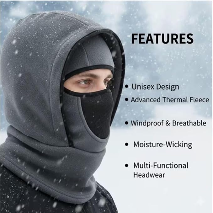 Thermal Fleece Balaclava Windproof Winter Ski Mask