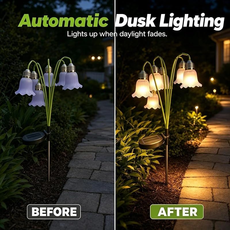 Solar Powered Lily Flower Light