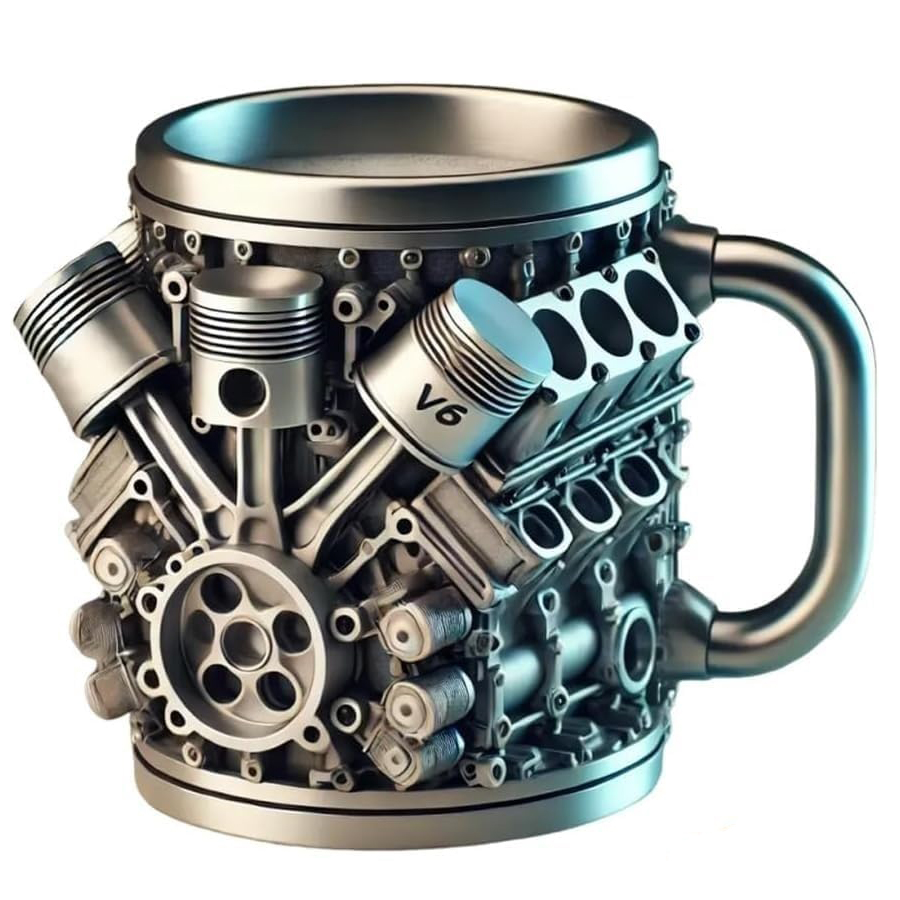 Limited Edition V8/V6 Tribute Stainless Steel Cup Coffee Mug