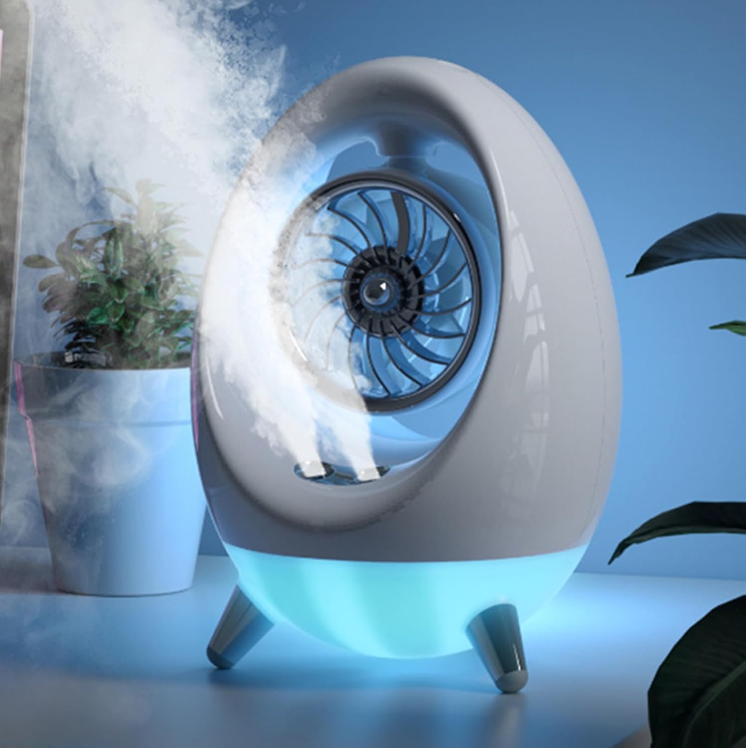 Rocket Cabin Double Spray Air Conditioning Water Cooling Fan