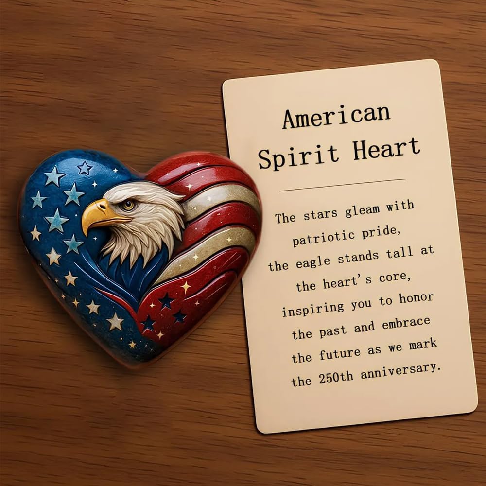 Patriotic Eagle Heart Keepsake🦅