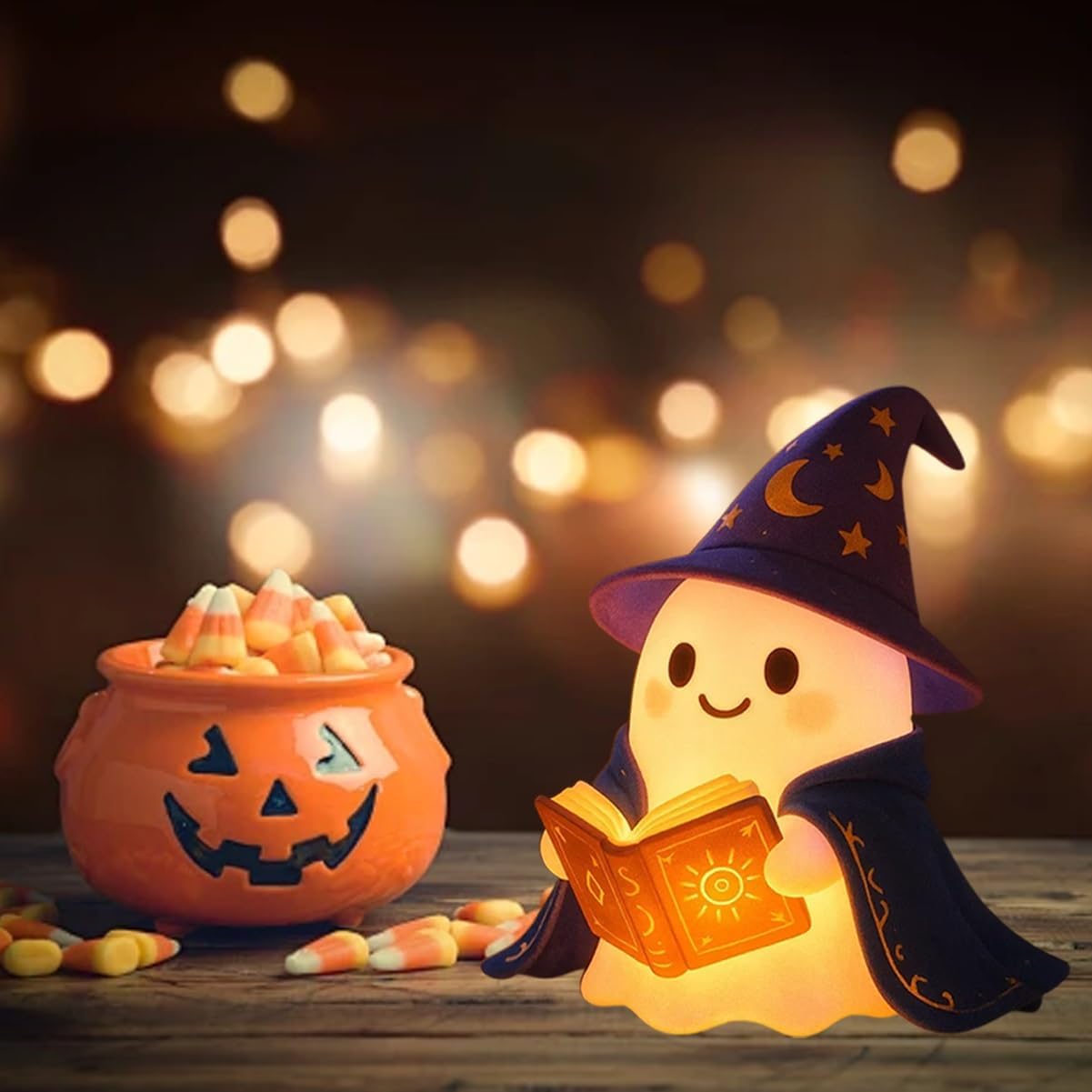 👻Magic Ghost Wizard Night Reading Lamp