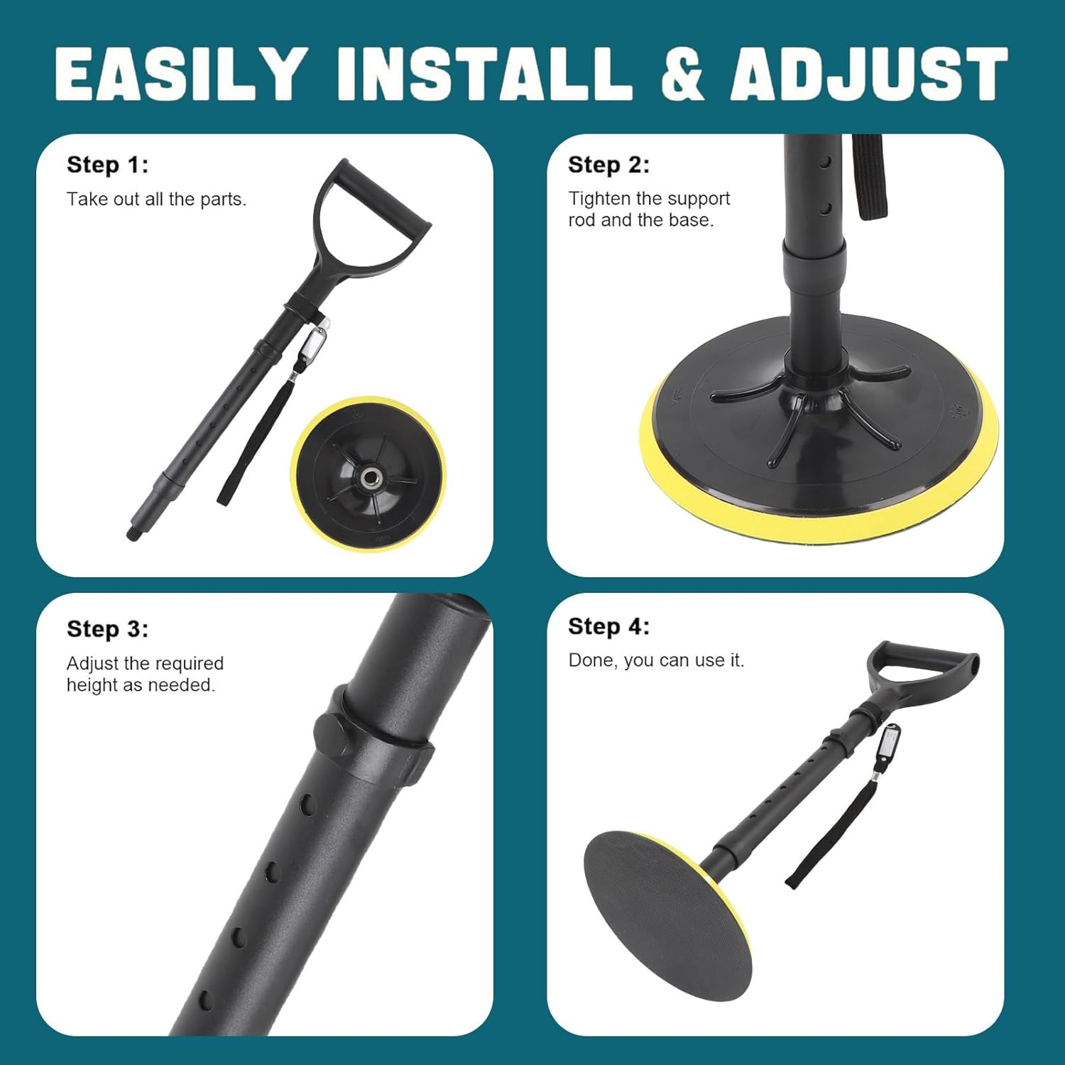 📢📢50% OFF !! ⏰Adjustable Height Standing Aid Tool for Mobility Support