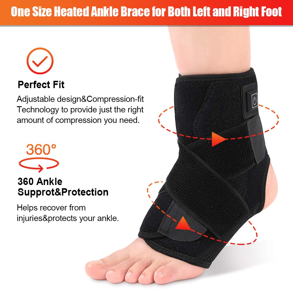 Heated Ankle Wrap Foot Heat with 3 Level