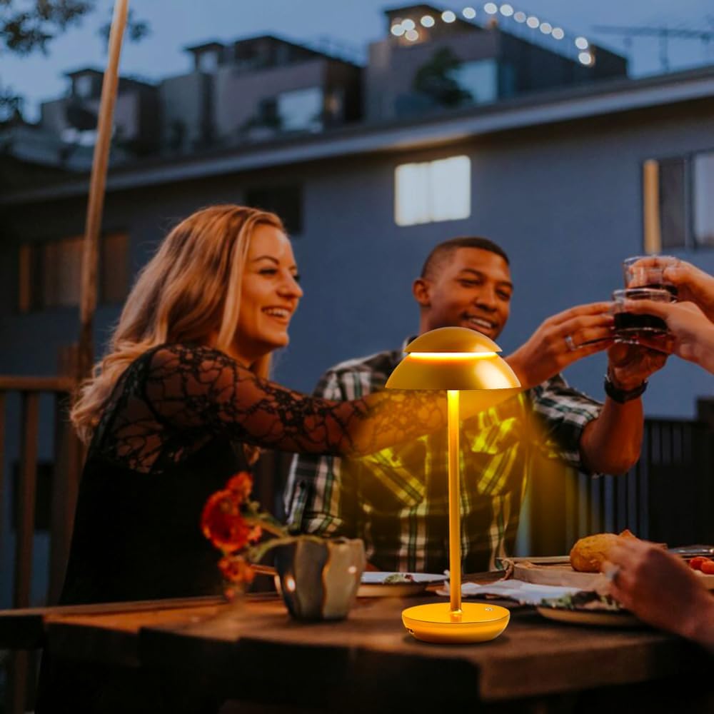 Cordless Table Lamp - Rechargeable Waterproof Desk Light