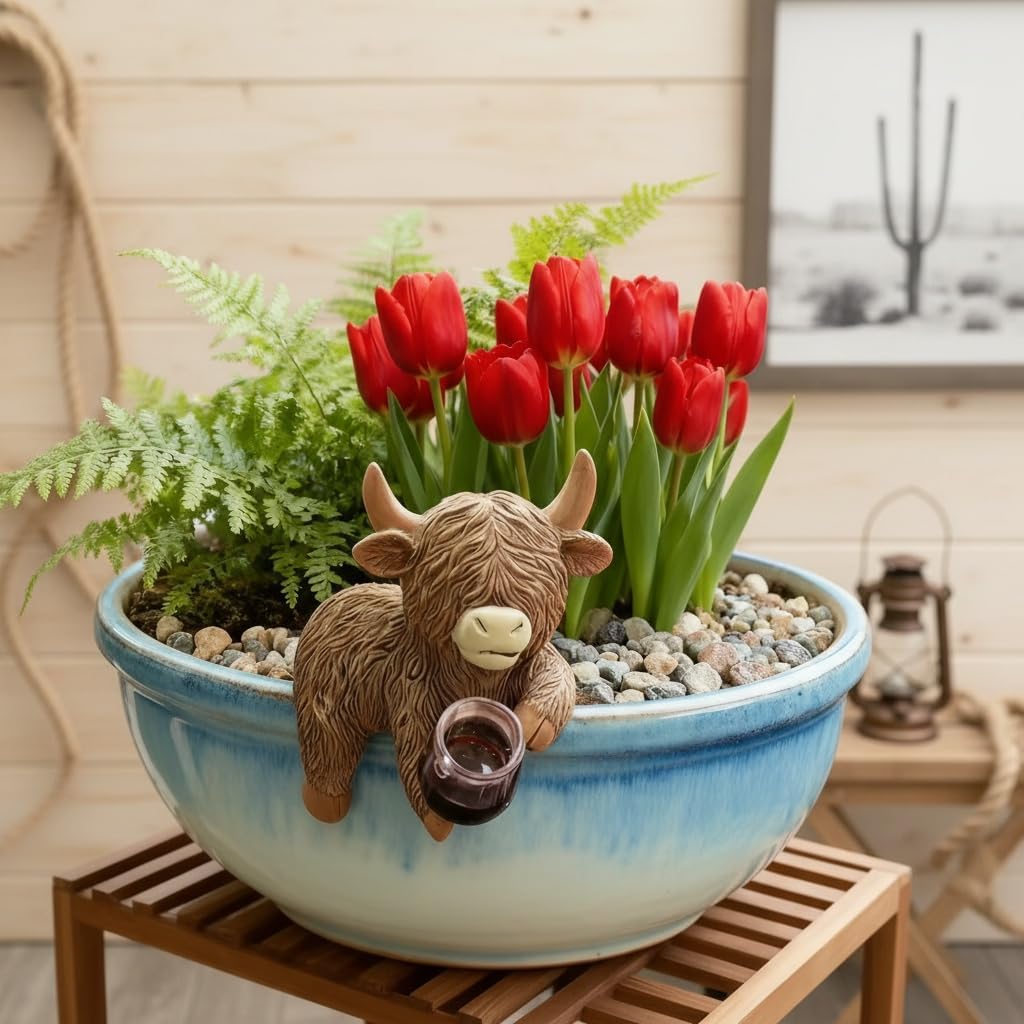 🔥🔥New Year 50% Off--Highland Cow Beer Garden Pot Buddy