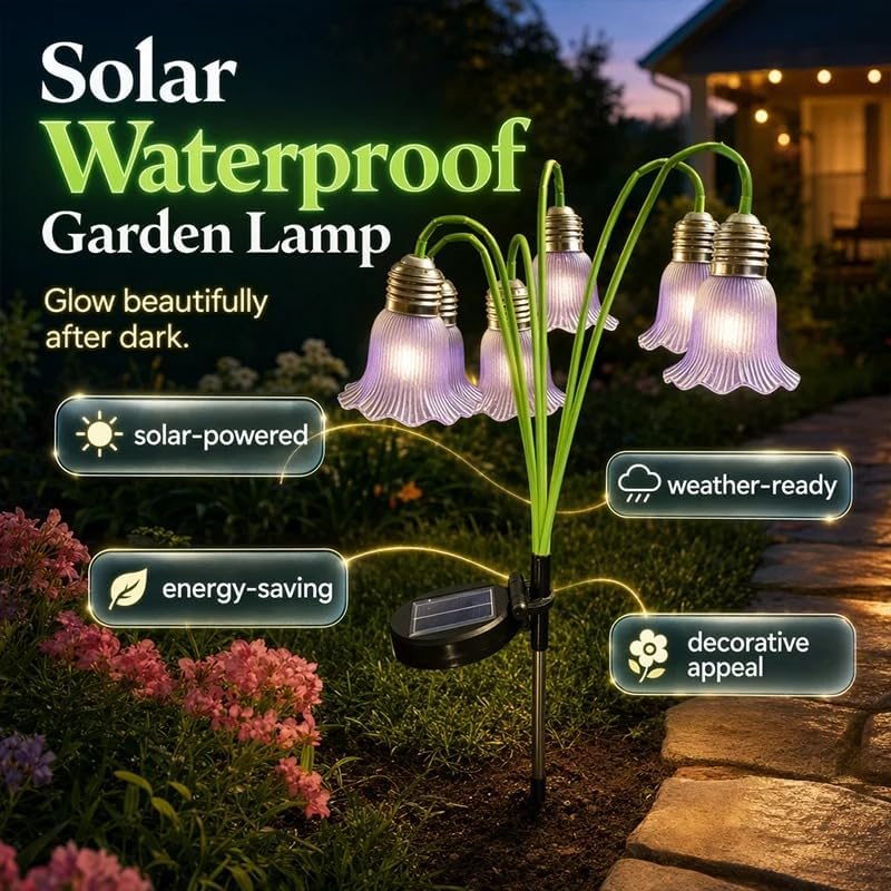 Solar Powered Lily Flower Light