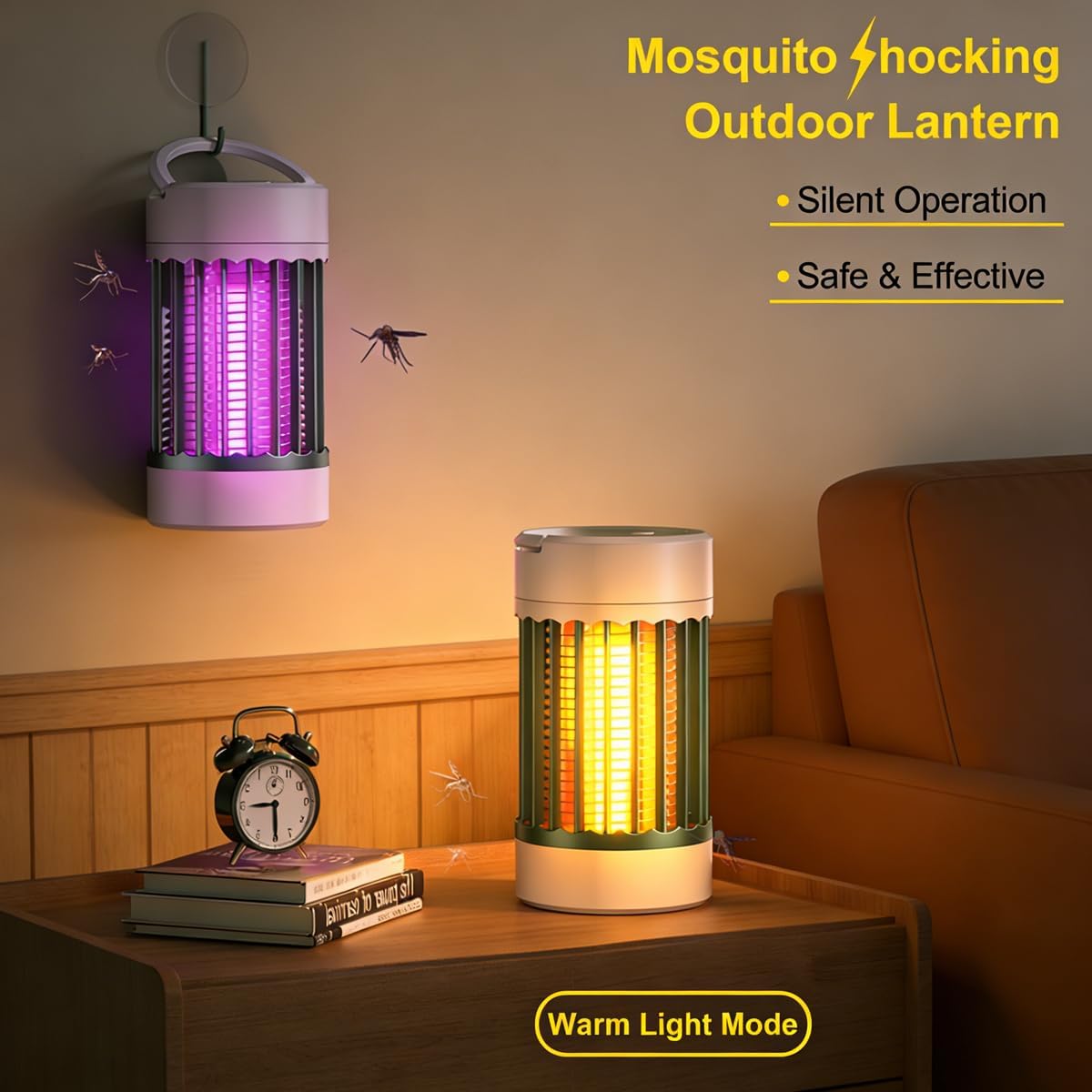 3-in-1 Rechargeable Mosquito Killer Lamp – UV Light, CO2 Lure & 4000V Electric Grid