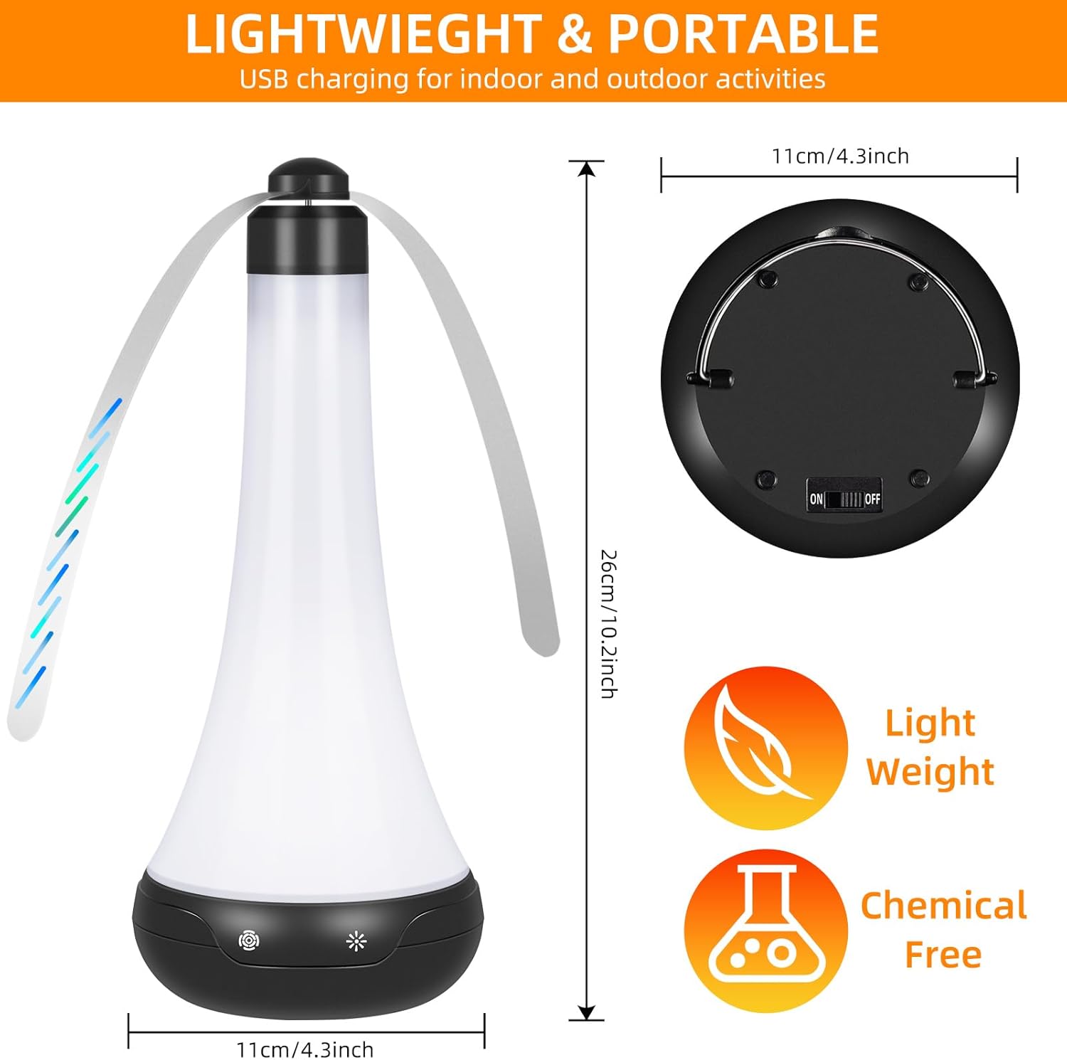 Desktop Fly Repellent Fan With Insect Repellent Lamp