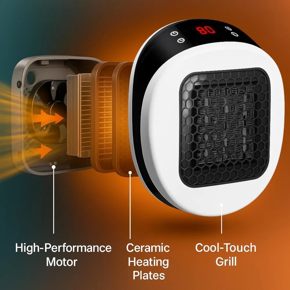 Rapid And Powerful Heating In 30 Seconds - Wall-Mounted Heater