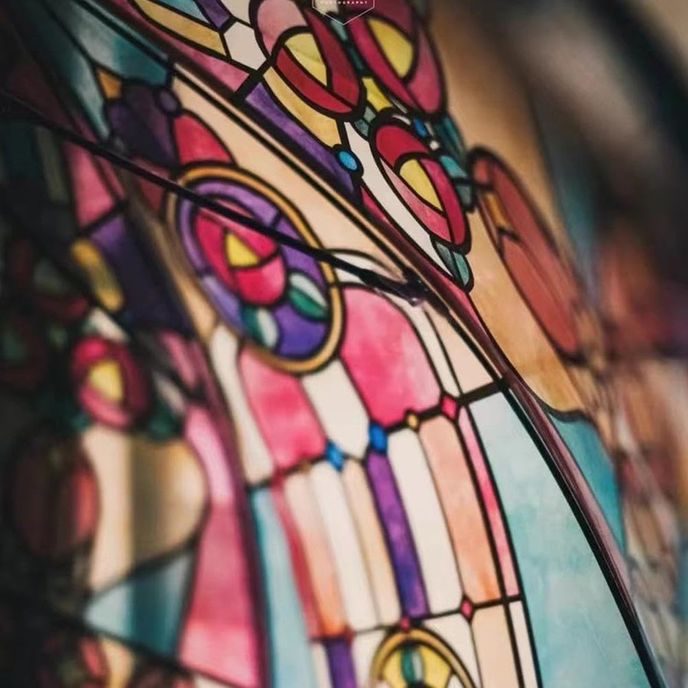 🔥Vintage Stained Glass Automatic Umbrella