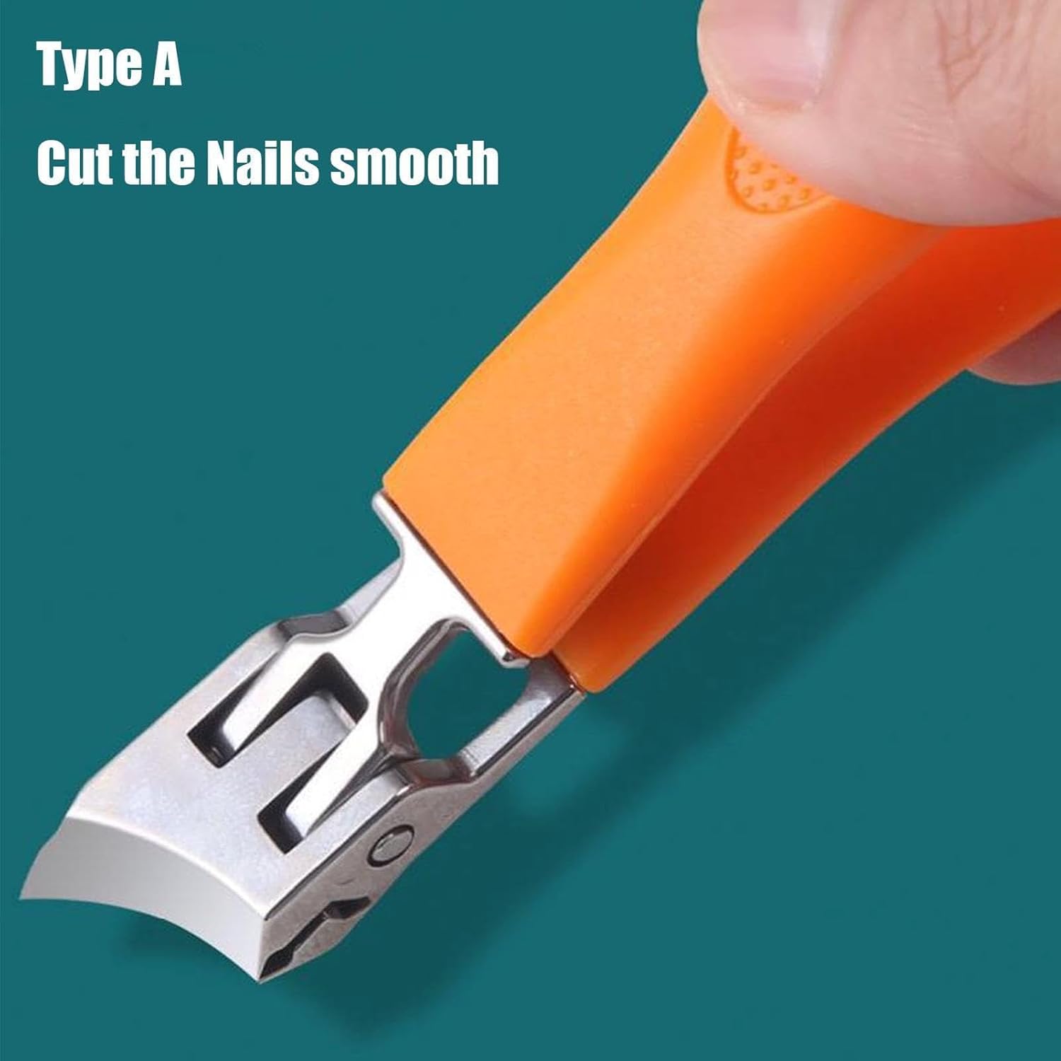 Wide Jaw Opening Anti-Splash Slanted Nail Clipper