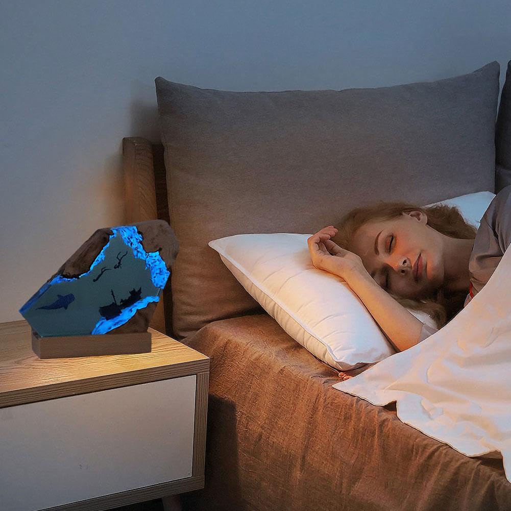 Dolphin and Turtle Resin Night Light