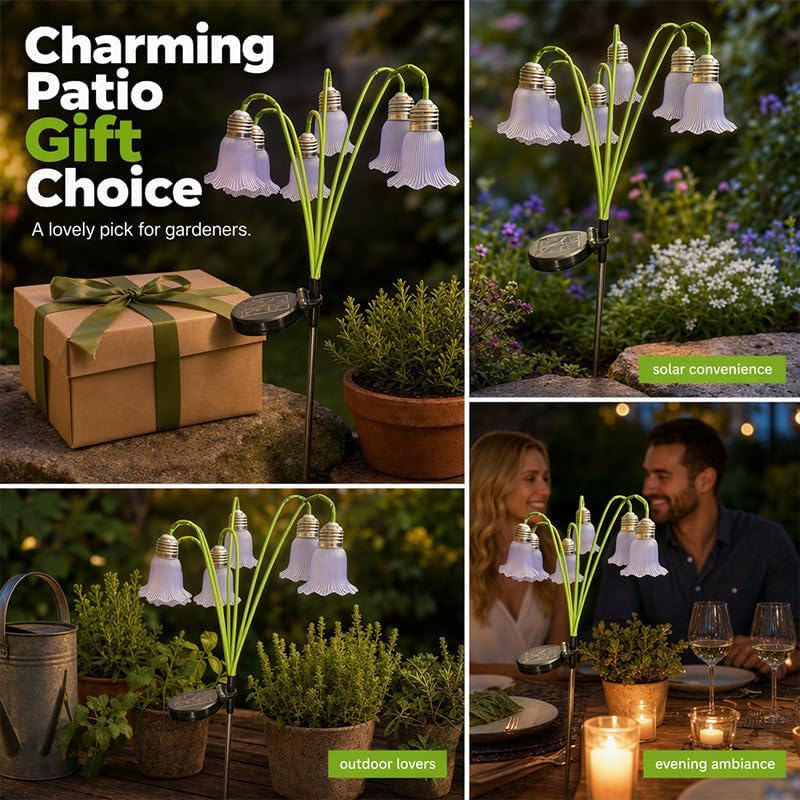 Solar Powered Lily Flower Light