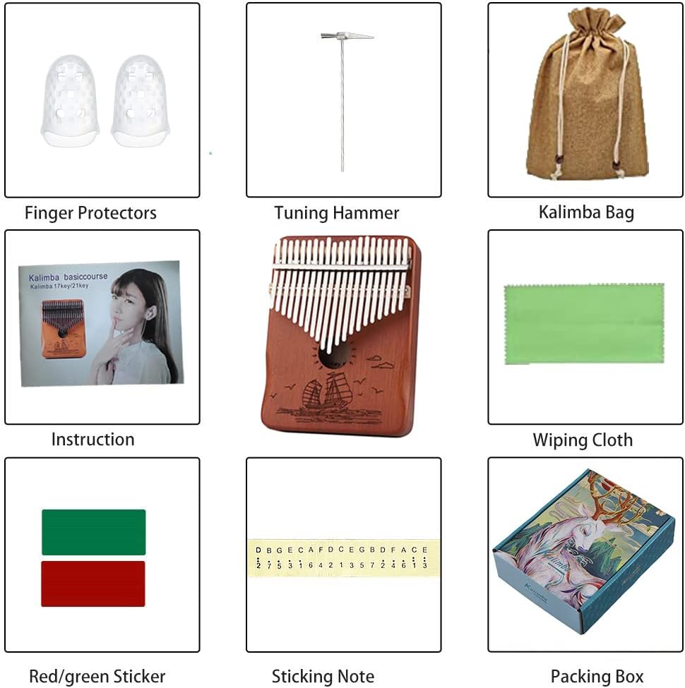 Sail Away Finger Piano Kalimba 21 Keys