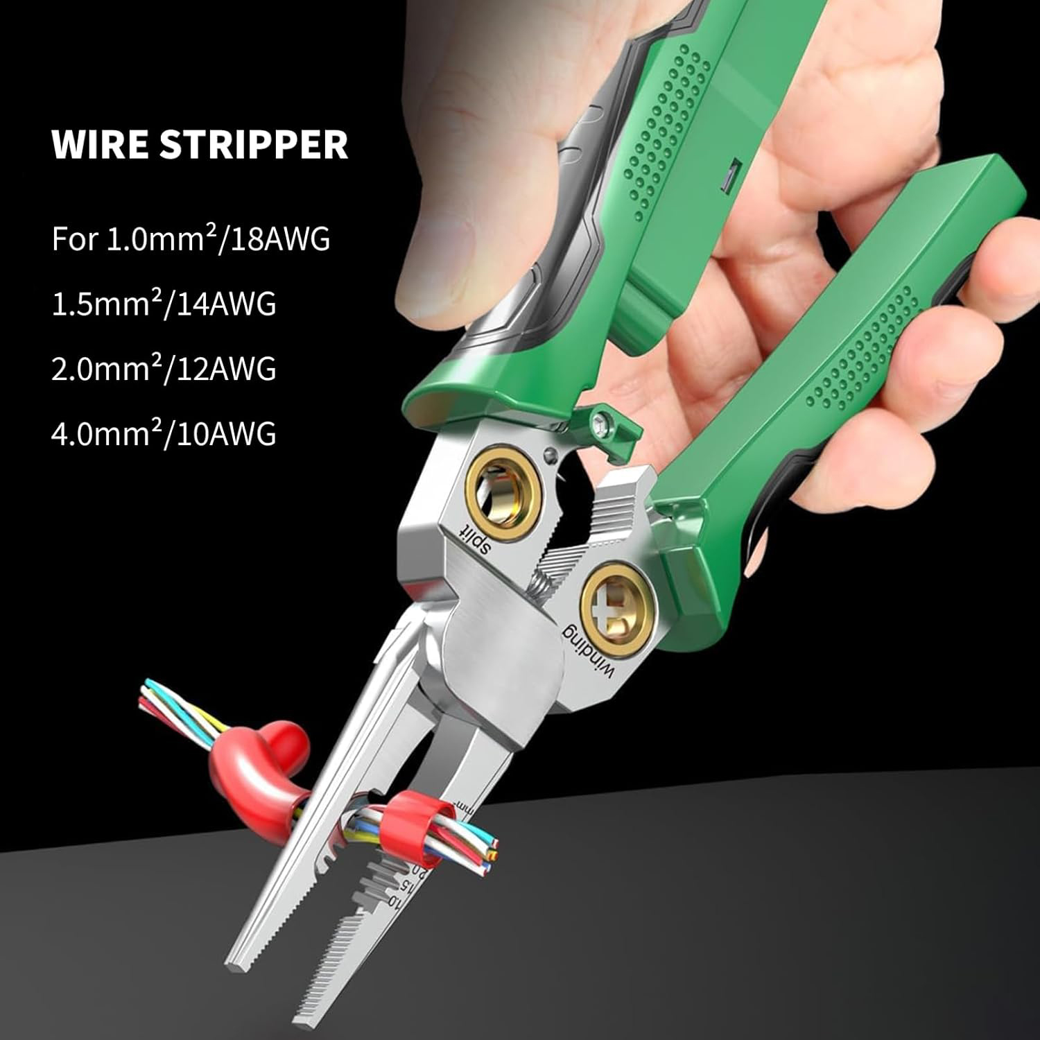 8-in-1 multifunction wire tabisolier scissors with an electrical test