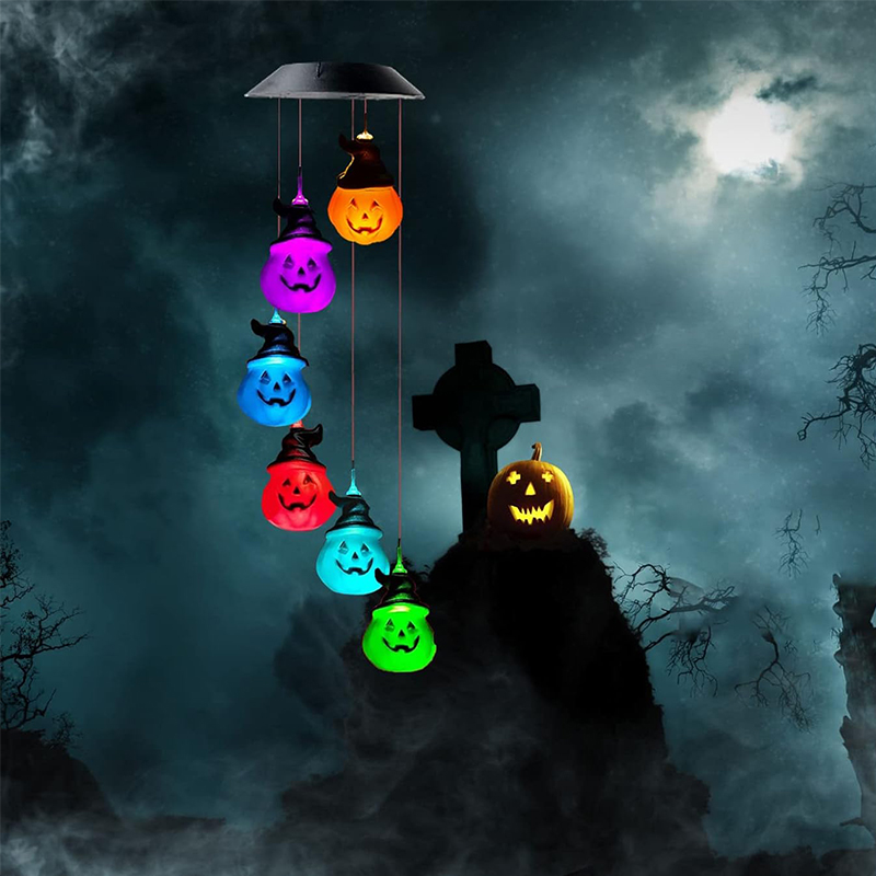 🎃Pumpkin Solar Wind Chimes