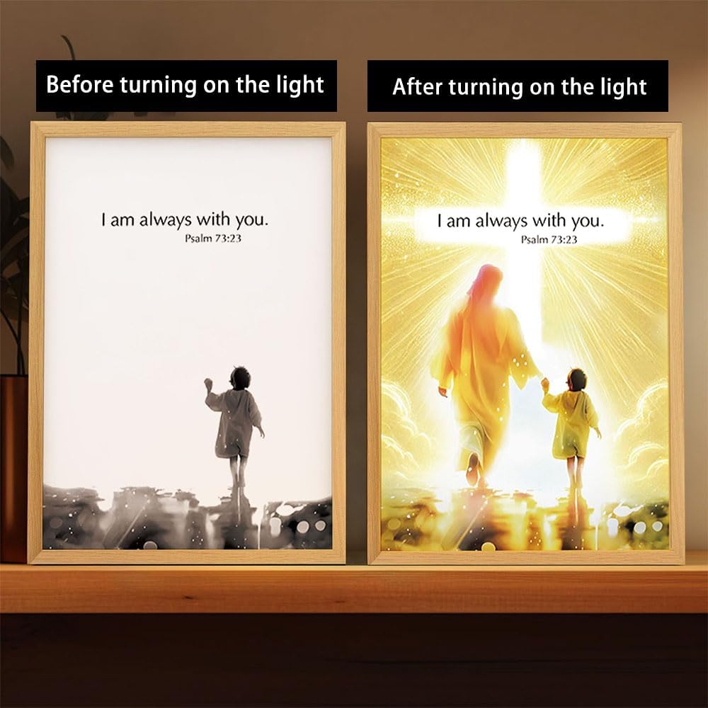 The Jesus Lamp（ LED Painting Inspiring Jesus Painting Decorative Lights）