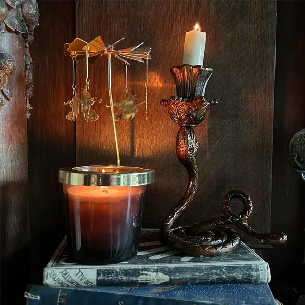 👻HALLOWEEN SALE – 49% OFF👻 Flying Rotating Witch Candle Holder