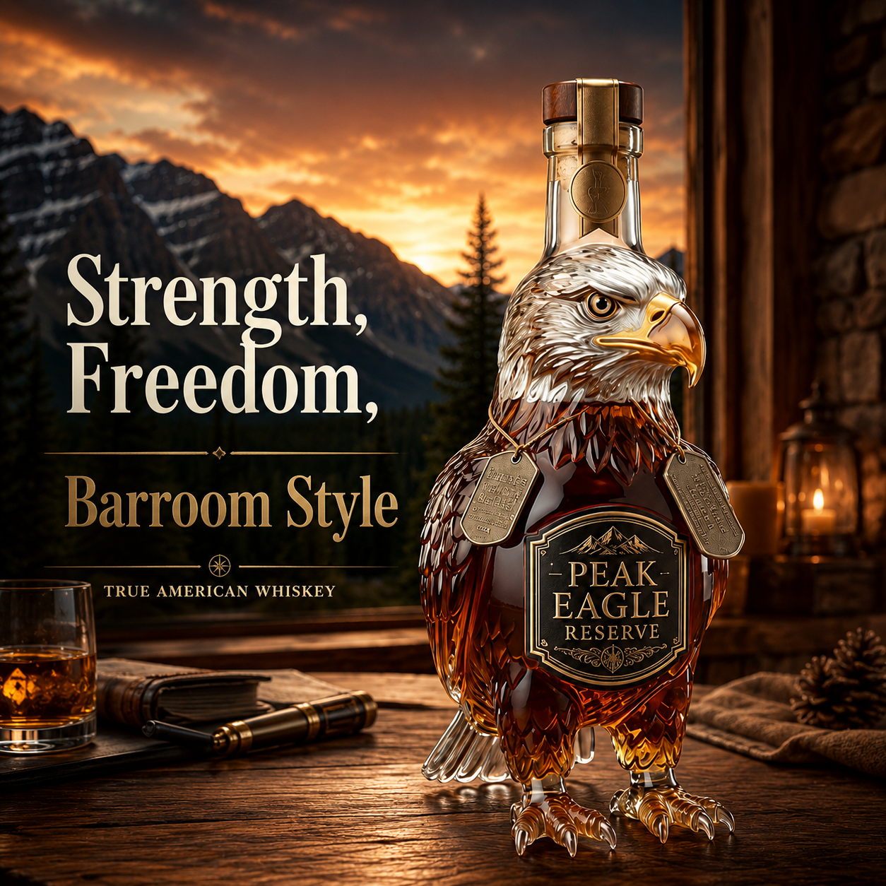 Wild Spirit Animal Whiskey Decanter – Statement Bottle for Home Bars, Collectors & Gift Giving