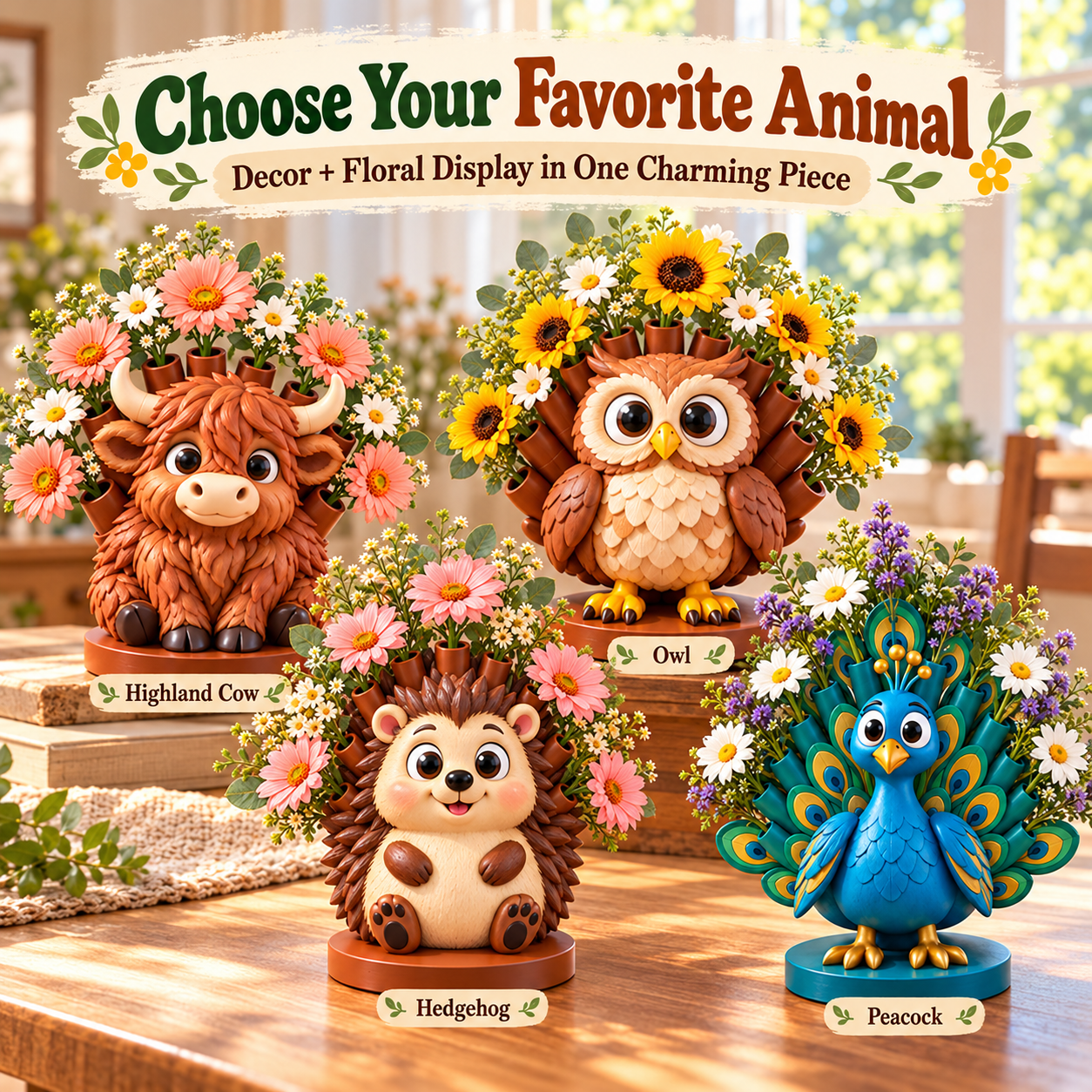 Whimsical Animal Decorative Holder