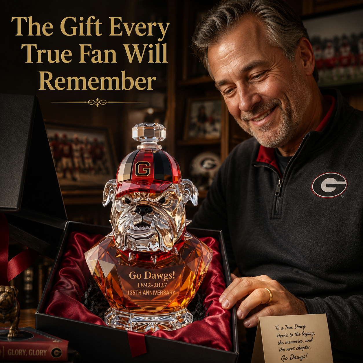 Go Dawgs! 1892-2027 135th Anniversary Whiskey Bottle