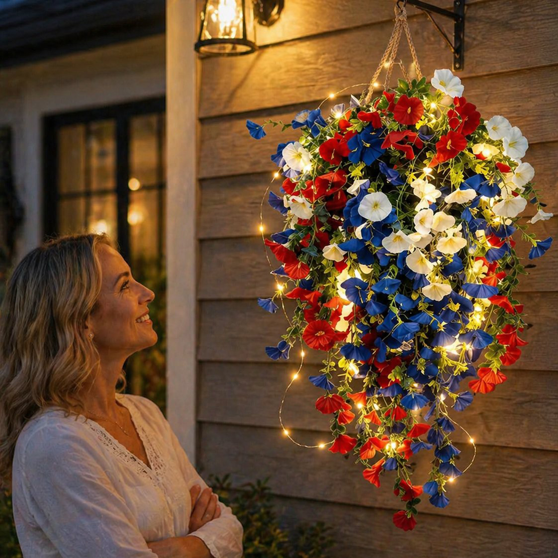 ✨US Celebrate America’s 250th Anniversary with Patriotic Hanging Flower Baskets