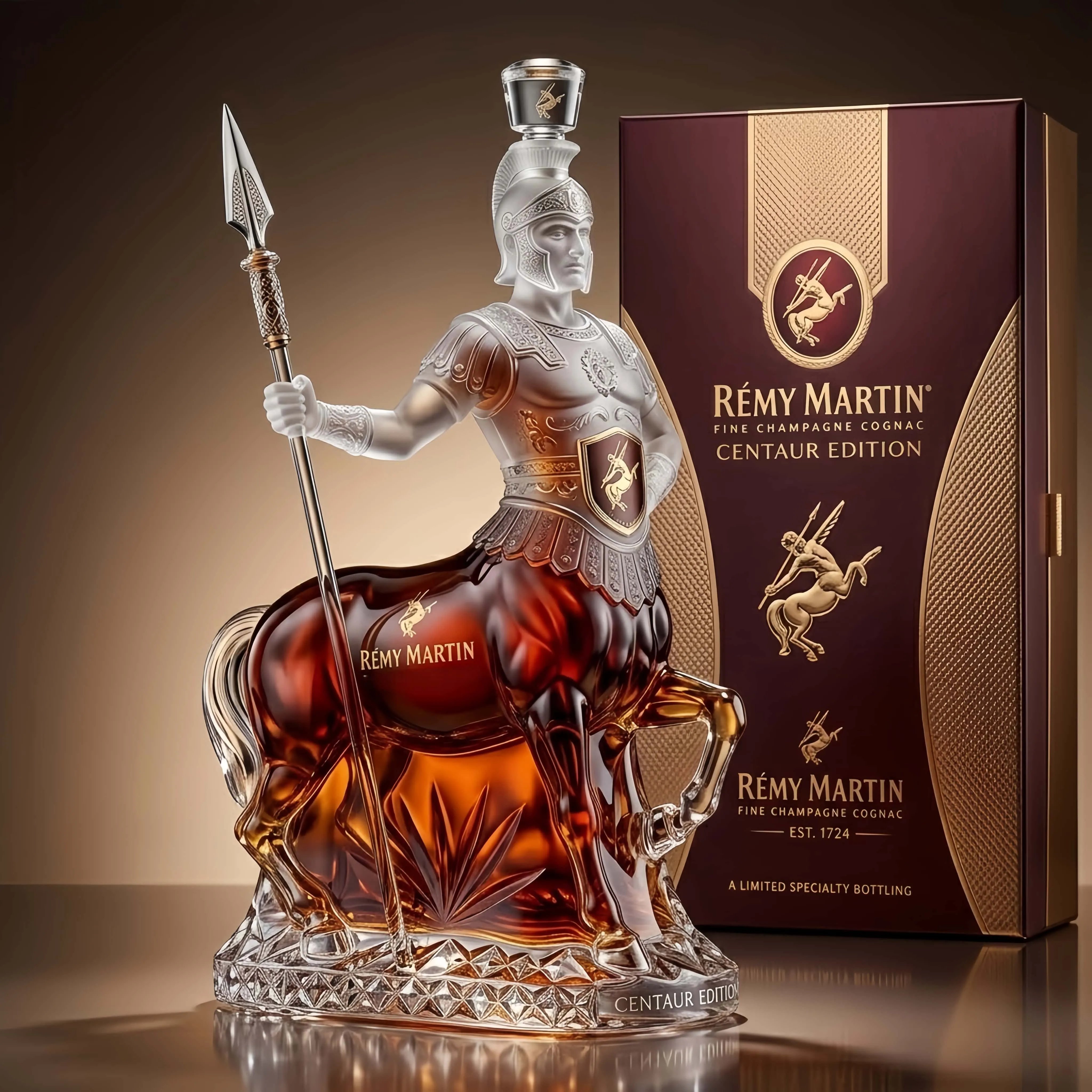 3D Sculpted Brandy Bottle