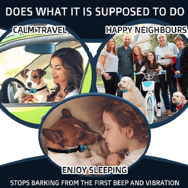 Rechargeable Intelligent Adjustment Anti-Bark Dog Collar