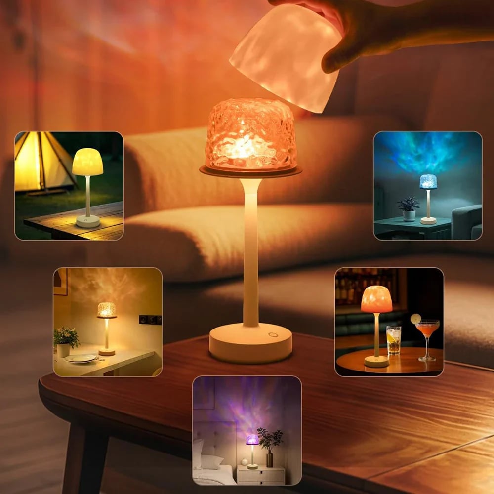 ✨💡water pattern remote control lamp