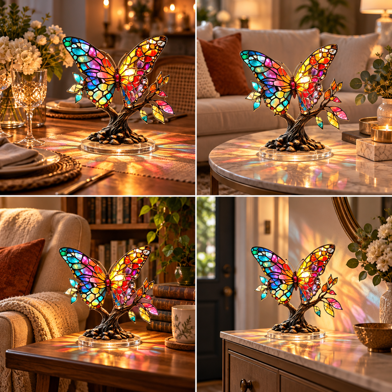 Stained-Glass Inspired Butterfly Light Enhancer