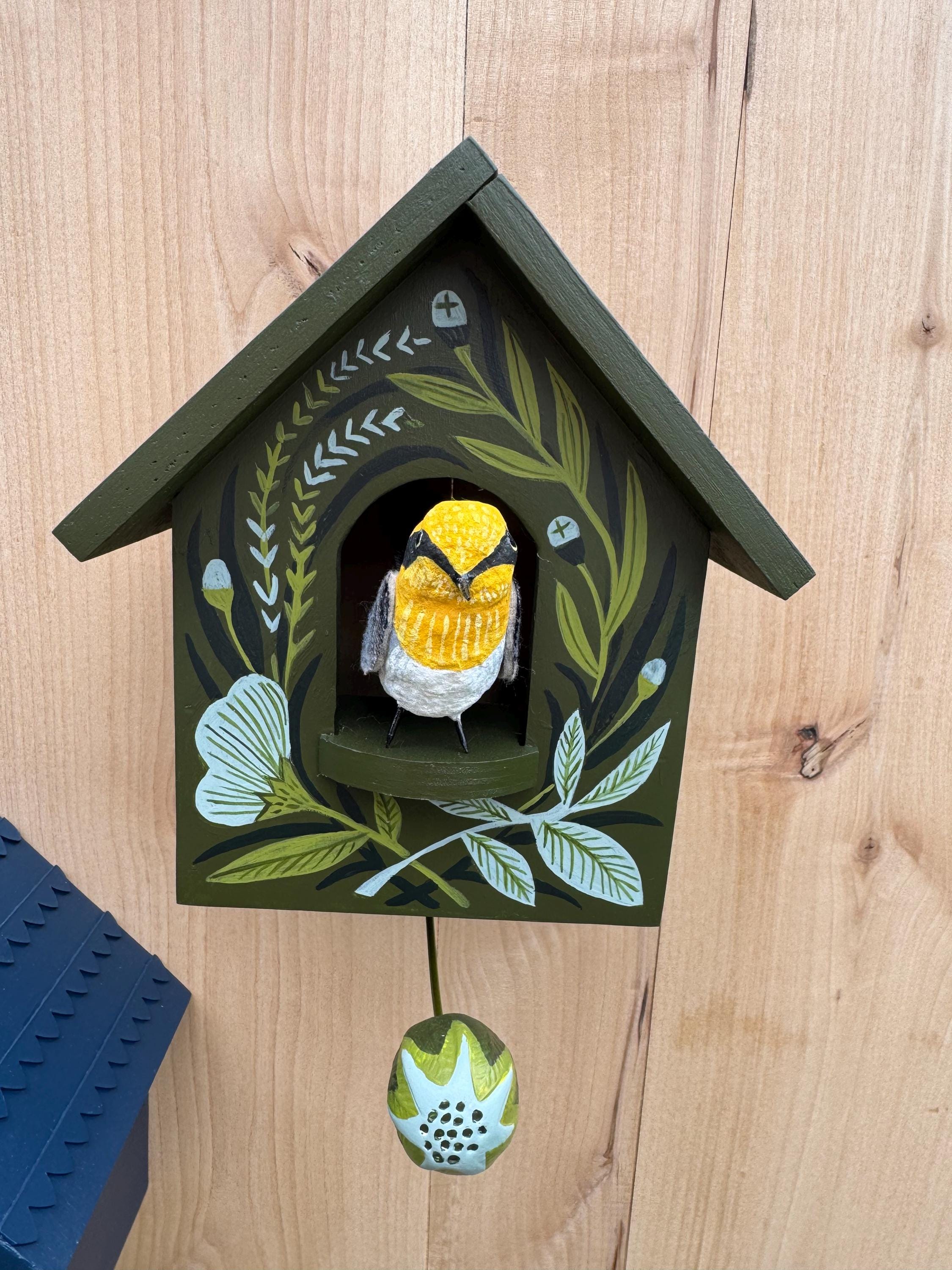 🔥LAST DAY 50% OFF-Whimsical Kinetic Art Birdhouse Wall Decor(✨Same as in the video)