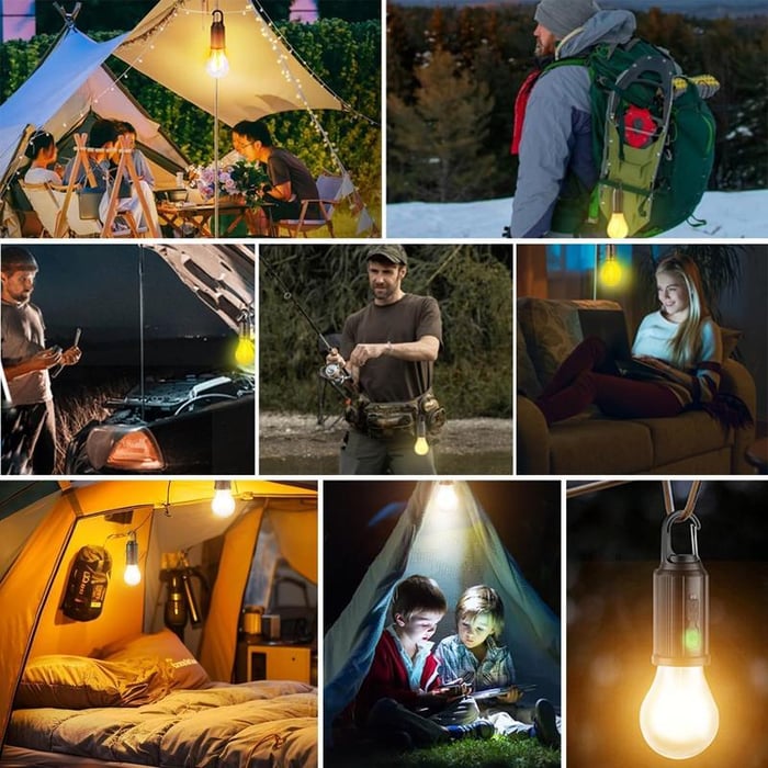 🔥Last Day 49% OFF🔥Solar Rechargeable Hooked Camping Light