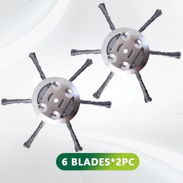 🔥👨‍🌾6 inch Steel Wire Brush Cutter Trimmer Head