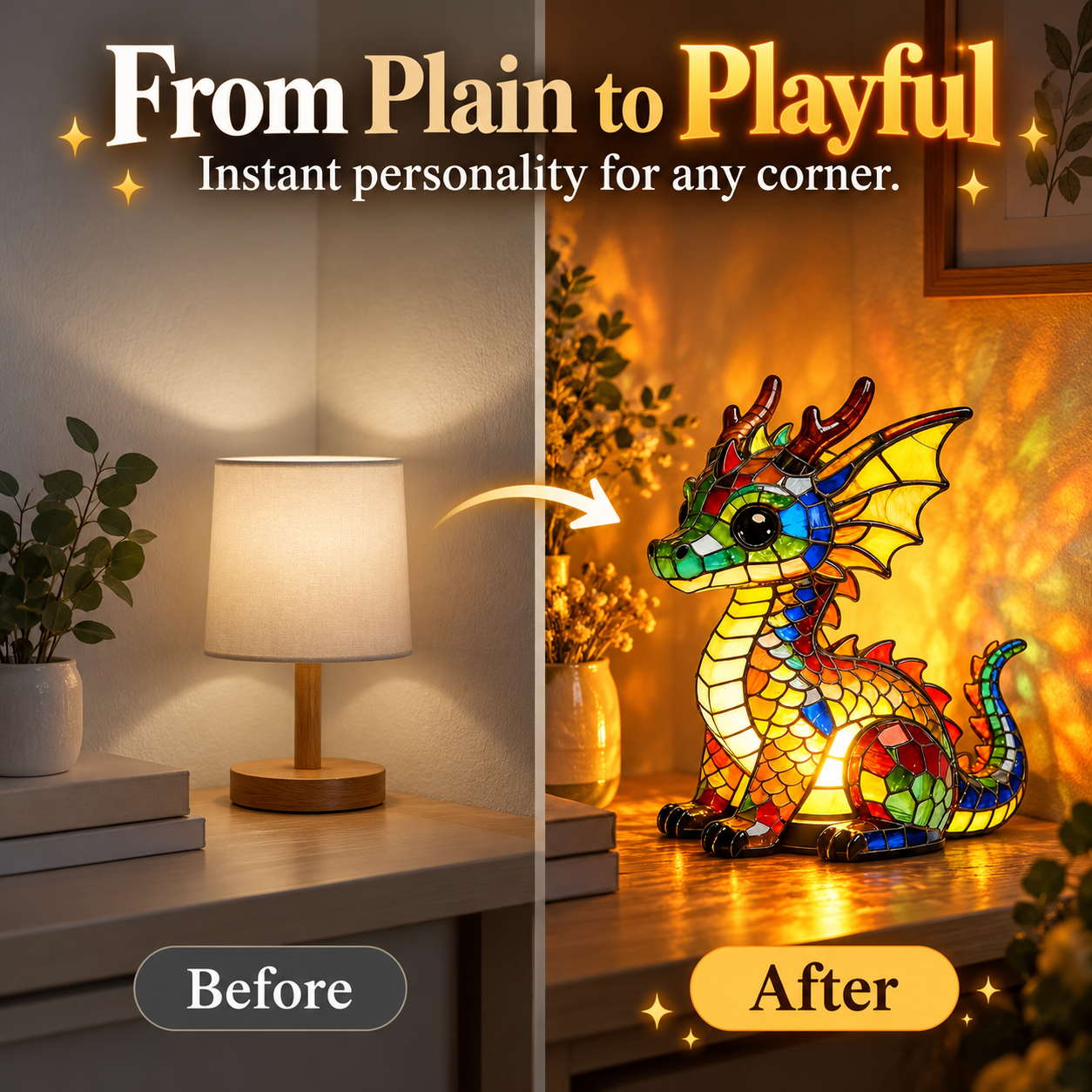 Colorful Dragon LED Accent Light – Fantasy Decorative Night Lamp