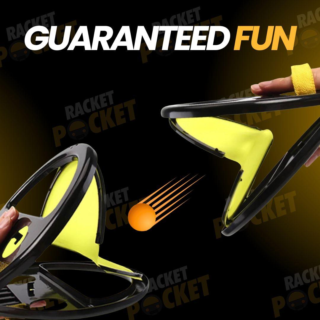 Racket-Pocket Catch Game